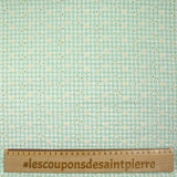 Fondo verde pastel bordado de algodón Vichy Seersucker