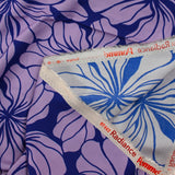 Viscose imprimée grandes fleurs fond violet