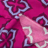 Viscose imprimée mosaïque ciel fond orchidée