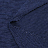 Maille fine plissée marine