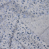 Polycotton poplin printed army blue