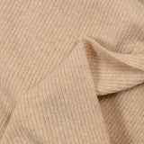 Punto de lana acanalado beige