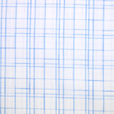Popeline polycoton tissée-teinte Marceau bleu fond blanc