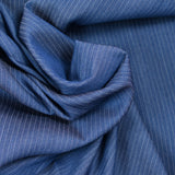 Tencel jeans rayé bleu foncé
