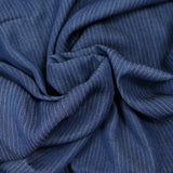 Tencel jeans rayé marine