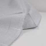 Popeline polycoton jacquard à carreaux gris