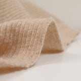 Punto de lana acanalado beige