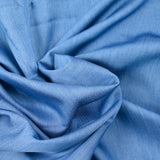 Tencel jeans uni bleu