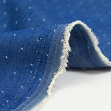 Tencel jeans pois bleu foncé