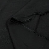 Crepe de viscosa Lily bordado follaje negro