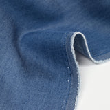 Tencel jeans uni bleu foncé