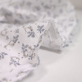 Popeline polycoton imprimée camouflage gris
