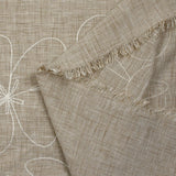 Loneta bordada Ariel beige jaspeado