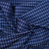 Jacquard de pie de pollo azul marino