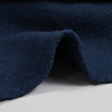 100% Laine bouillie bleu foncé