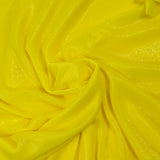 Maille fine Lurex argent fond jaune