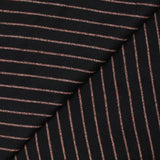 Laine rayée orange fond noir