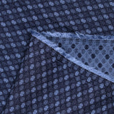 Jacquard polyviscose symphonie fond marine