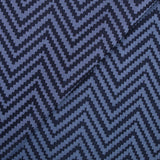 Jacquard polyviscose chevron fond marine