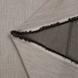 Polycotton poplin jacquard chevron ecru pink and black
