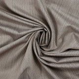 Polycotton poplin jacquard chevron ecru pink and black