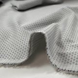 Popeline polycoton jacquard Félix gris