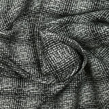 Jacquard polyviscose artistique fond noir