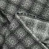 Jacquard polyviscose artistique fond noir