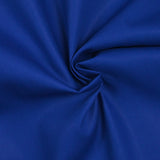 Popeline de coton bleu électrique