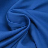 Jersey double face de coton bleu