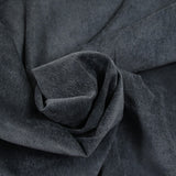 Polyester velvet Fine Steel gray ribs