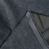 Polyester velvet Fine Steel gray ribs