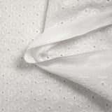 Broderie anglaise Nora blanc cassé