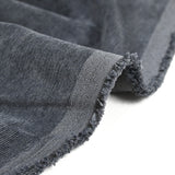 Polyester velvet Fine Steel gray ribs