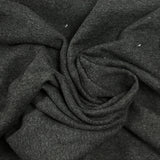 Crêpe viscose Lily brodé feuillage vert d'eau