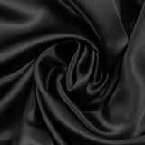 Satin de soie 100% noir