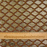 Maille lurex serpent doré