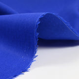Popeline de coton bleu électrique