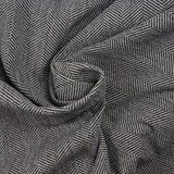 Laine mélangée chevron 5cm marron et blanc