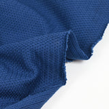 Maille tricot de coton fantaisie bleu