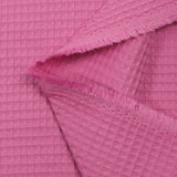 Coton 100% nid d'abeille rose bonbon
