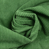 Matcha ribbed polyester velvet