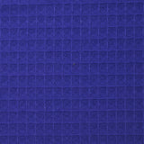 Coton 100% nid d'abeille bleu roi