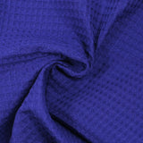 Coton 100% nid d'abeille bleu roi