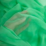 Mousseline 100% soie vert