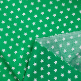 Coton imprimé étoile 1cm vert