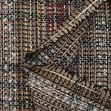 Tweed de laine mélangée Philippine fond grège et noir