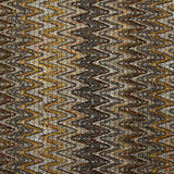Tweed de coton et soie chevrons marron, beige et orange