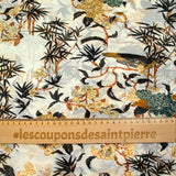 Ayame printed muslin white background