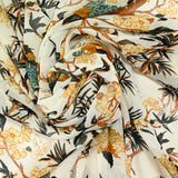Ayame printed muslin white background